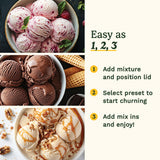 Machine à glace et sorbet compresseur 950 ml