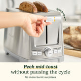 Grille-pain avec fentes extra-longues pour pains artisanaux et levain